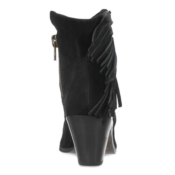 NWT SAM EDELMAN Womens Black Louie Round Toe Block Heel Leather Booties 7 M - Picture 2 of 5